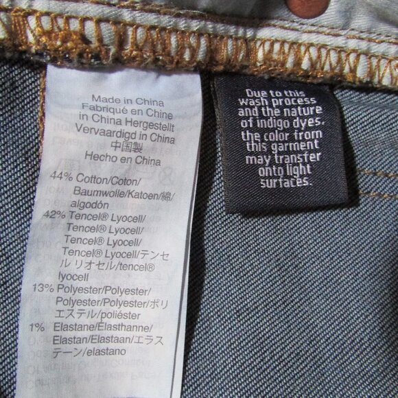 Madewell 9" High Rise Skinny Dark Wash Jeans - Picture 7 of 8